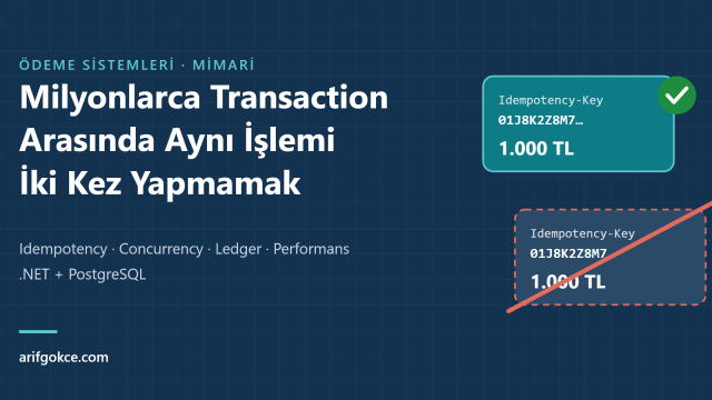 Milyonlarca Transaction Arasında Aynı İşlemi İki Kez Yapmamak